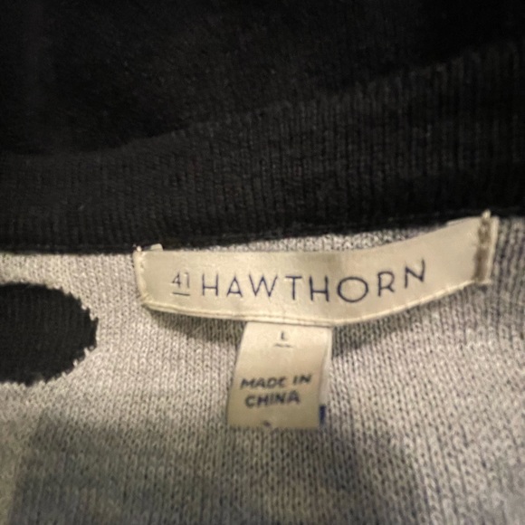 41 Hawthorn Polka Dot Sweater Dress L FREE SHIP - Picture 4 of 5